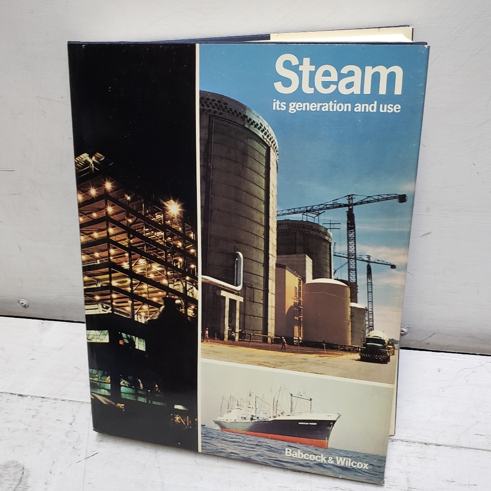 Steam its generation and use vintage 1970's hardcover book Babcock & Wilcox